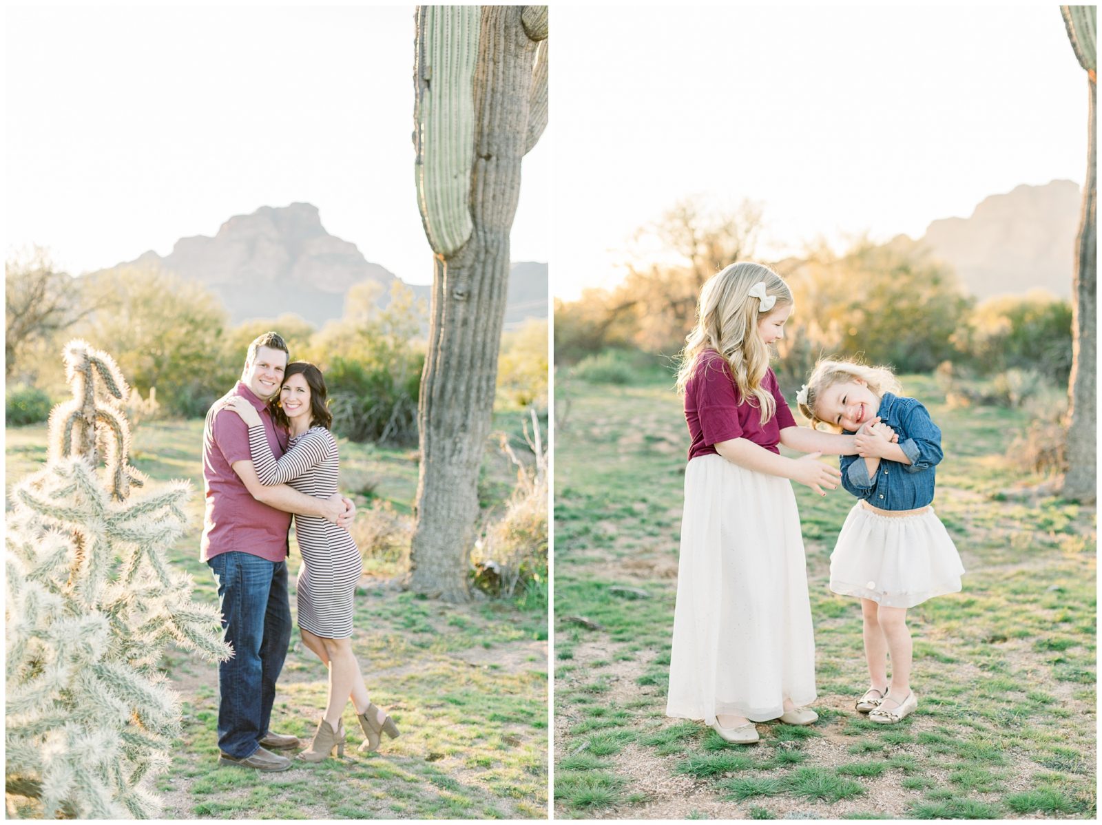Family Photo Session in the Lush Green Mesa, Arizona Desert by Aly Kirk Photo