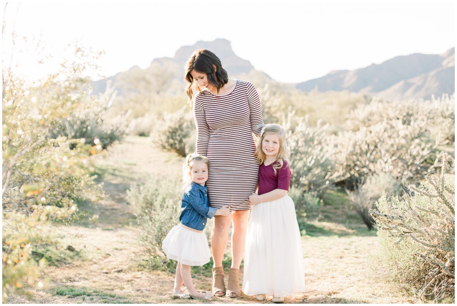 Family Photo Session in the Lush Green Mesa, Arizona Desert by Aly Kirk Photo